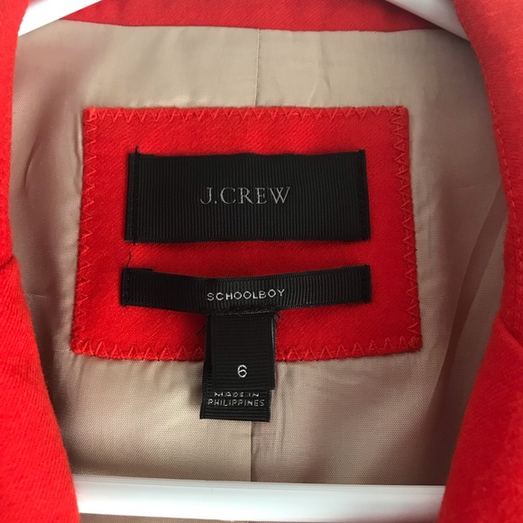 Jcrew schoolboy blazer size 6 orange - Picture 3 of 3